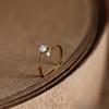 Exquisite And Fashionable Stone Inlaid Women'S Open-End Ring, Fashionable And Simple Daily Party Jewelry Gift