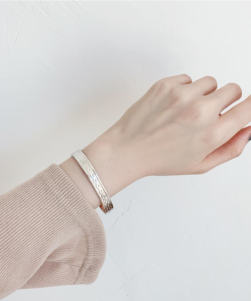 Sabona London S5 Silver-Plated Tudor Copper Bangle