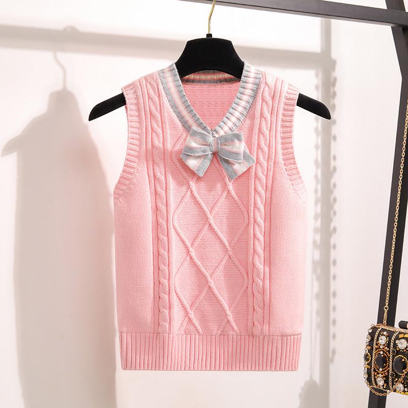 Unisex Strickschulweste: Warme Schülermode für Frühling & Herbst