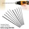 1Pcs HSS Steel Extra Long Drill Bit Length 160-300mm Power Tool  for Wood Aluminum Plastic