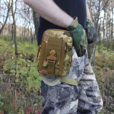 Tactical Molle Pouch Universal EDC Waist Bag with Cell Phone Holster Outdoor Belt Bag Gadget Pouch for Hiking Outdoor Adventures