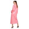 Knopfleiste Stehkragen Langarm Vinyl Überwurf Kleid Wasserdicht Nachtwäsche Badebekleidung Clubwear für Damen Rave Party
