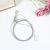 2Pcs Stainless Steel Exhibition Art Gallery Picture Display Wire Cable Hook Painting Frame Wire Cable Hook Hanging Tools