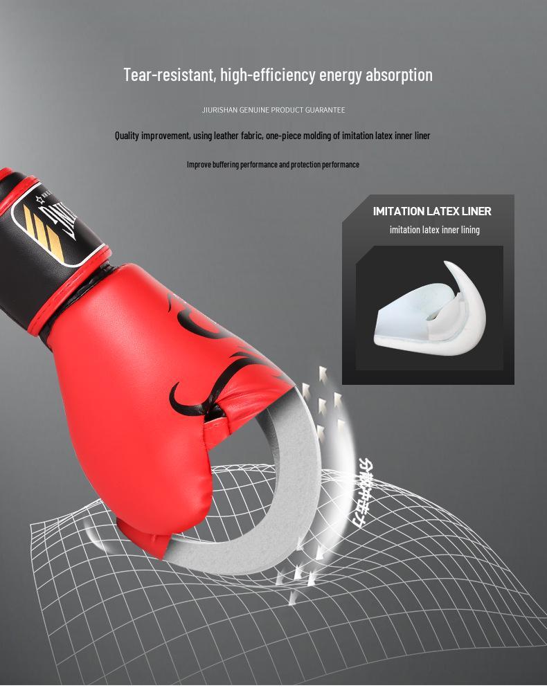 Jiuri Mountain Muay Thai & Kickboxing Gloves for Adults - Training and Fitness Equipment