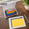 L-shaped Ruler 7Pcs/Set Paper Crafting Alignment Rulers with Storage Case Color-Coded L-Shaped