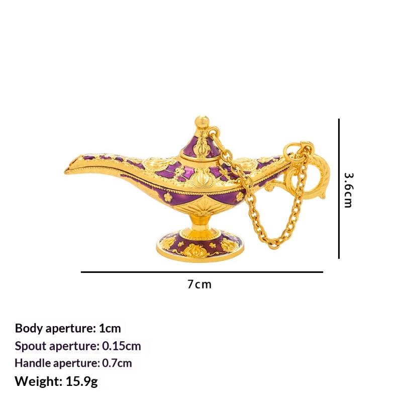 Vintage Wishing Aladdin God Lamp Palace Style Mini Statue Wedding Festivals Party Home Living Room Tabletop Decoration Crafts