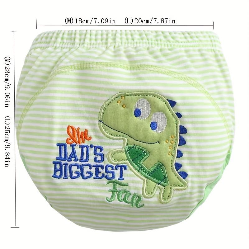 

Training Pants for Baby Reusable Washable Diaper Briefs with Fun Animal & Vehicle Changing Essentials Playful Animal Design L