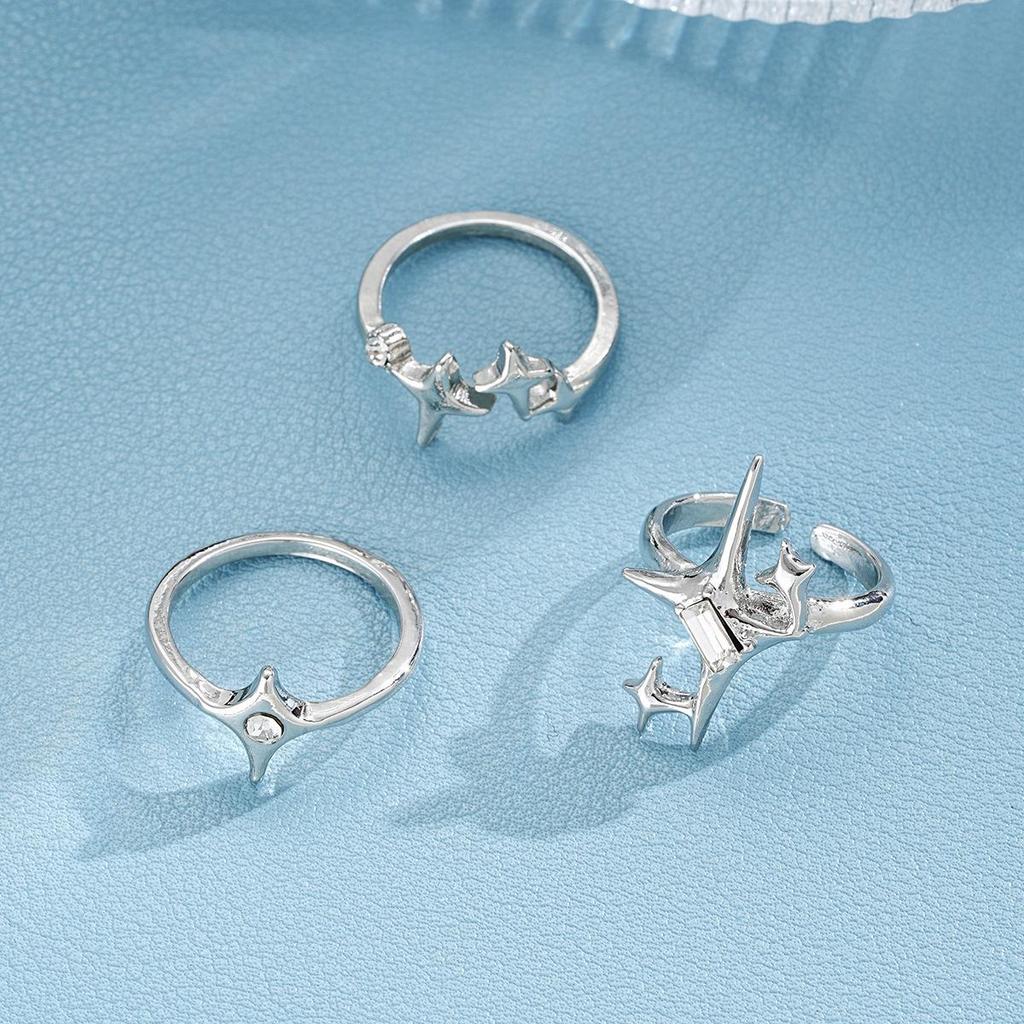 Women's Cosmic Starry Ring: High-End, Minimalist, Adjustable Index Finger Design