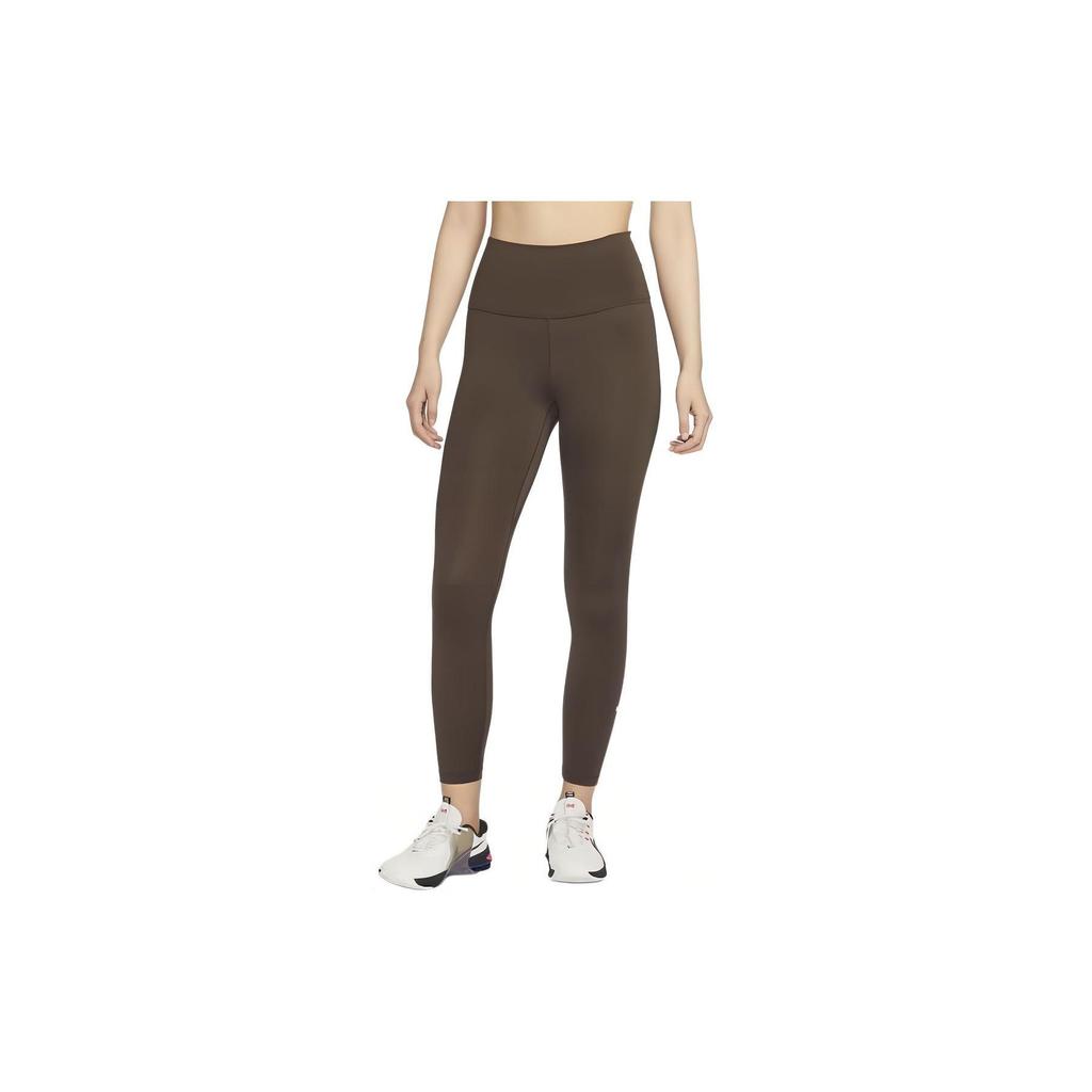 Nike One Solid High-Waisted Quick-Dry Leggings Women Leggings Baroque-Brown DM7279-237