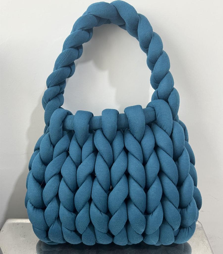 Icelandic Wool DIY Chunky Knit Korean-Style Tote Bag