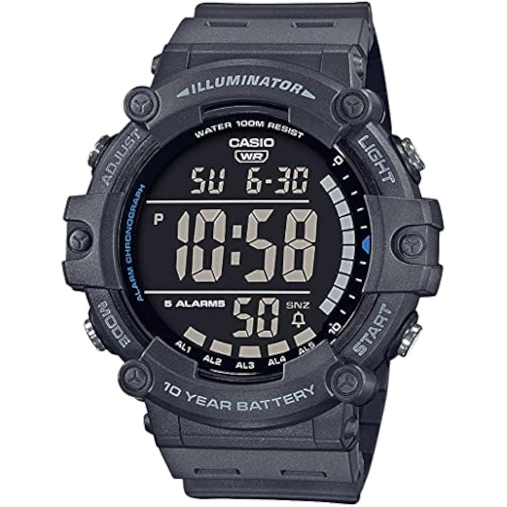 [Casio] CASIO Standard Digital Watch AE-1500WH-8BV Men's Cheap Casio "Chipkasi" Dark Gray Interna...