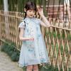 Entzückendes Eisenmädchen Qipao Kleid - Chinesischer Stil Sommer Tang Anzug für Kinder