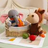 Superior-Grade Cute First-Class Knitted High-Standard Animal High-Standard Plush Play Sets High-Standard Bear Pink Premium-Quality Pig