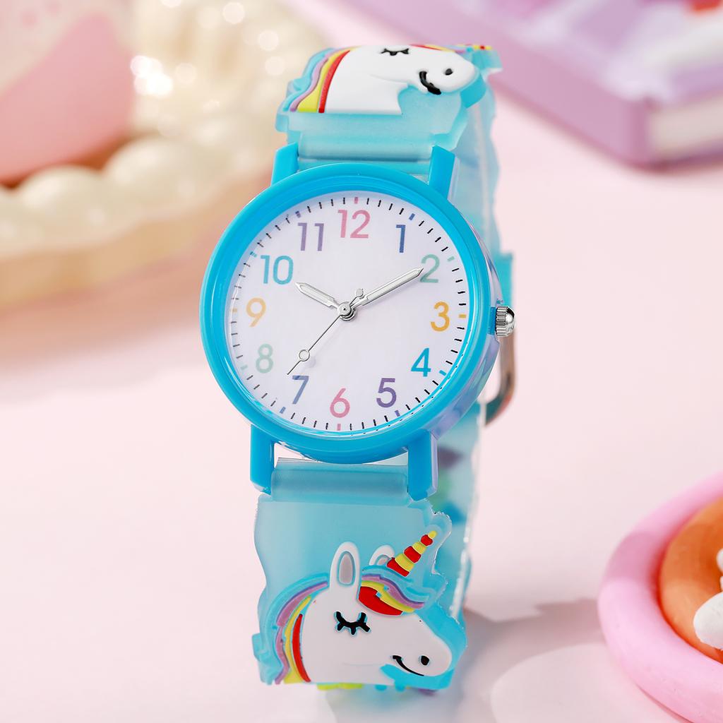 Adorable Candy Unicorn Kids' Watch with Colorful Dial, Ideal for Daily School Use, Birthday and Christmas Gifts