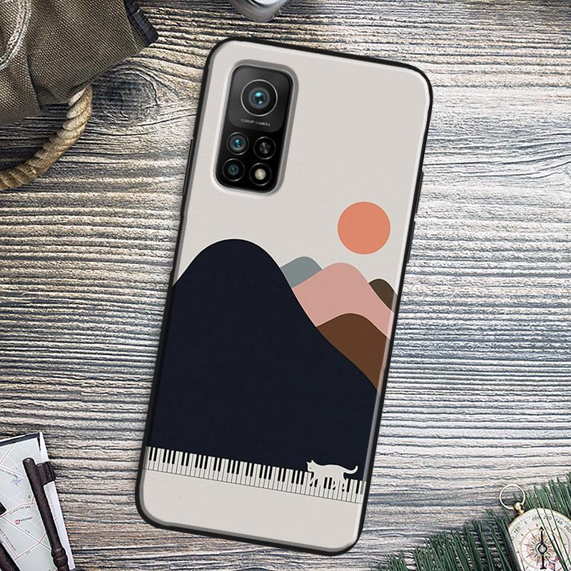Cat Mount Fuji Japan Wave Landscape Cover For Xiaomi 13 14 15 Ultra 11T 12T 13T 14T Pro POCO X7 Pro X3 X5 F5 F6 M6 X6 Pro Case