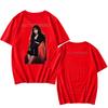 LISA Alter Ego 2025 Camiseta Estampada Kpop LISA Roupas Novas Mulheres Homens Algodão de Alta Qualidade Tendências Design Estética Top Y2K Camiseta