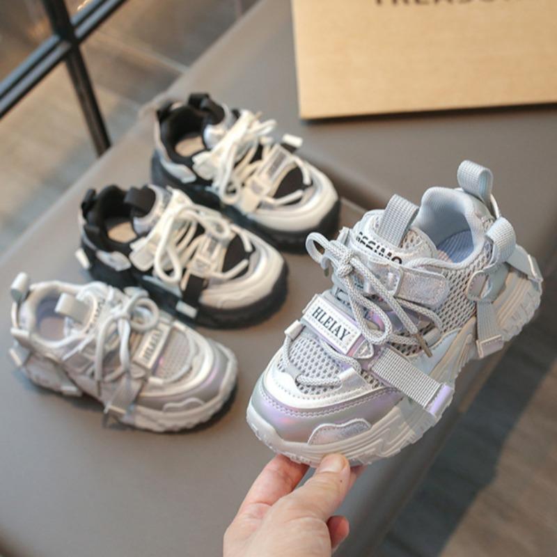 Sneakers Spring and Autumn New Girls' Children's Fashion Versatile Soft Sole Casual Shoes Boys' Campus Running Shoes