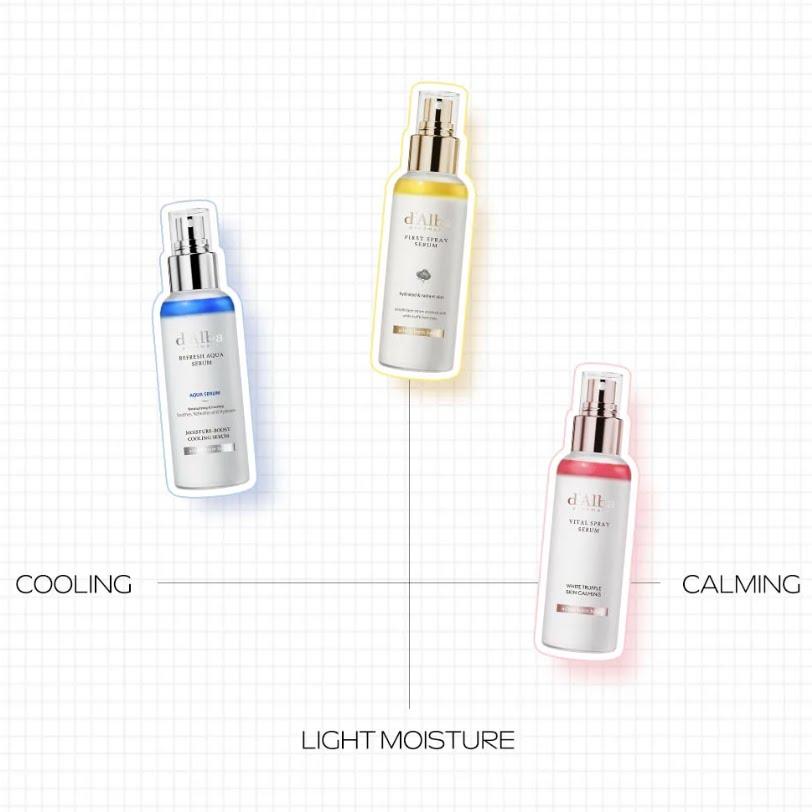 [d'Alba] (FREE Pink Pouch) Vital Spray Serum 100ml - [K-BEAUTY] Vegan Calming Mist & Glowing Glass Skin