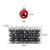 36Pcs Christmas Tree Balls Hanging Pendant Plastic Colorful Balls Ornament Set Christmas Home Decoration 2025 Navidad New Year