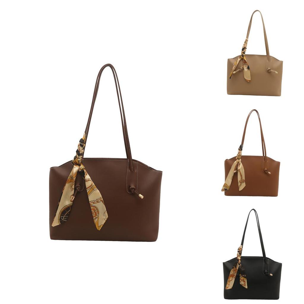 Borsa a Tote Grande Classica in PU con Chiusura a Zip per il Pendolarismo Quotidiano e l'Uso Scolastico