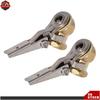 Brass Lock On Tire Inflator Locking Air Chuck Air Hose Attachment 1/4" NPT 2PCS