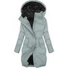 Womens Winter Thick Warm Hooded Cotton Coat With Fleece Lining Streetwear Style Slim Fit Outerwear