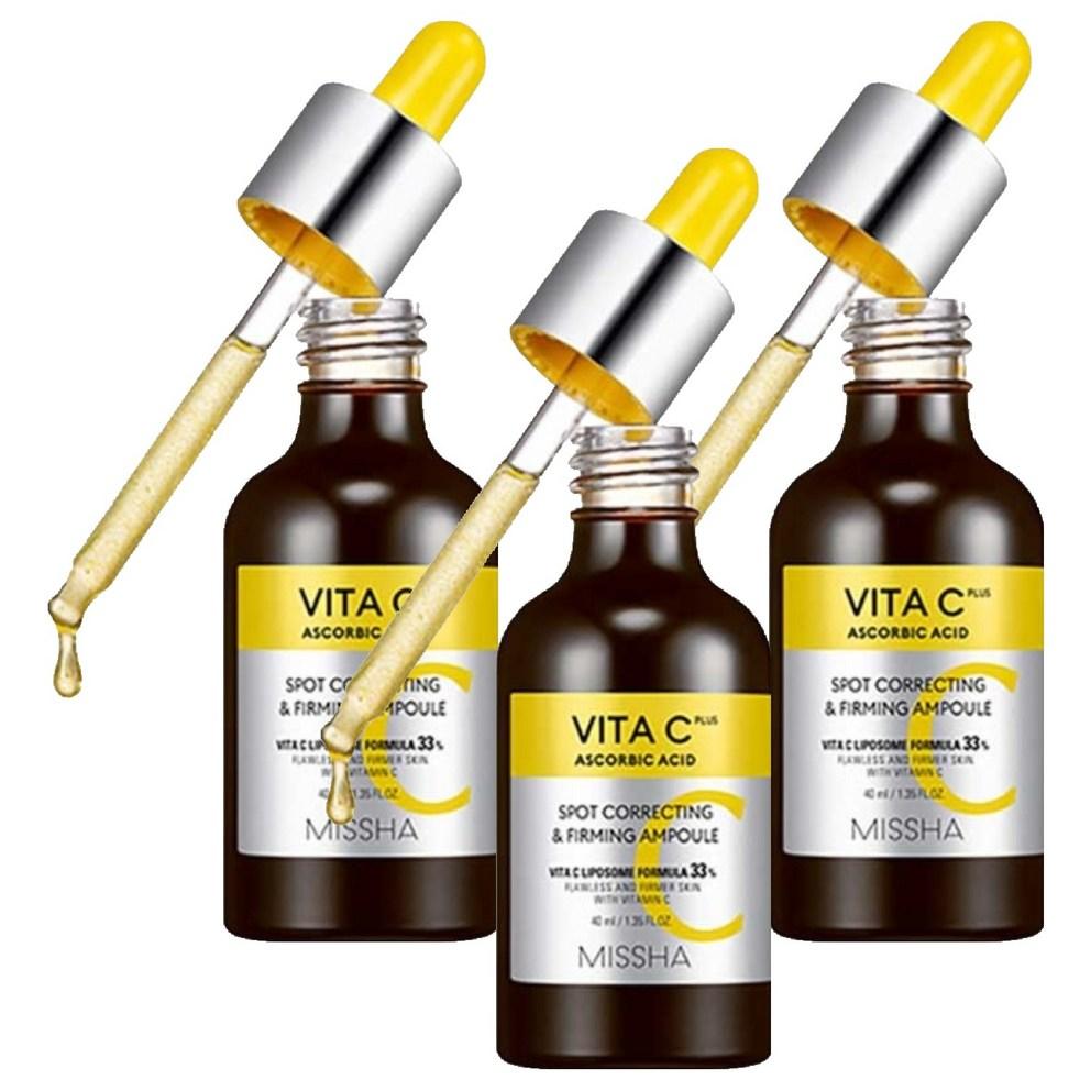 MISSHA Vita C Plus Spot Correcting & Firming Ampoule, 40ml, 3ea