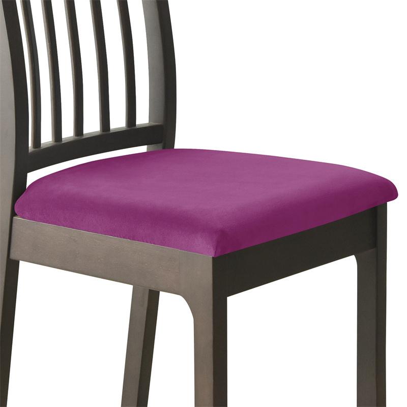 1pc Solid Color Chair Cover Anti-slip Dust-proof Chair Case Four Season Universal Seat Protector for Living Room Wedding Banquet