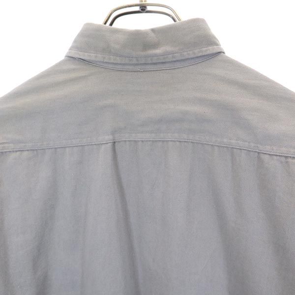 BIG MAC 60s Vintage Logo Embroidery Long Sleeve Shirt M Gray Men's Used