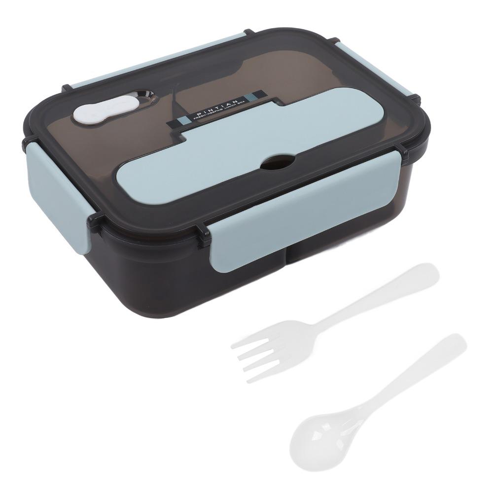 2 Compartment Leakproof Lunch Box PP Food Storage Container Cute Insulated Lunch Box  For Picnics
