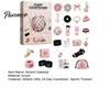 Youth Sports Equipment Gift Volleyball Girl Advent Calendar, 24-Day Accessories Countdown Box Daily Wear Items for Students with Hair Ties Charms