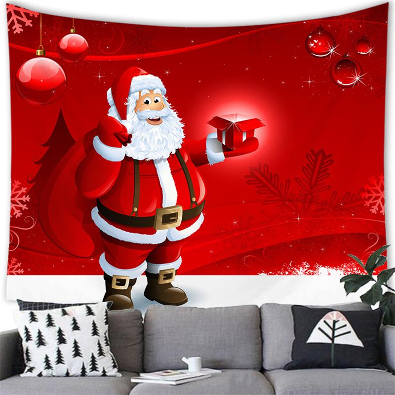 Merry Christmas Cartoon Snowman Cross-border Supply Tapestry Wall Hanging Blanket