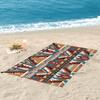 Navajo Watercolor Pattern Beach Towel Soft Microfiber Quick Dry Absorbent Quick Towels For Swimming