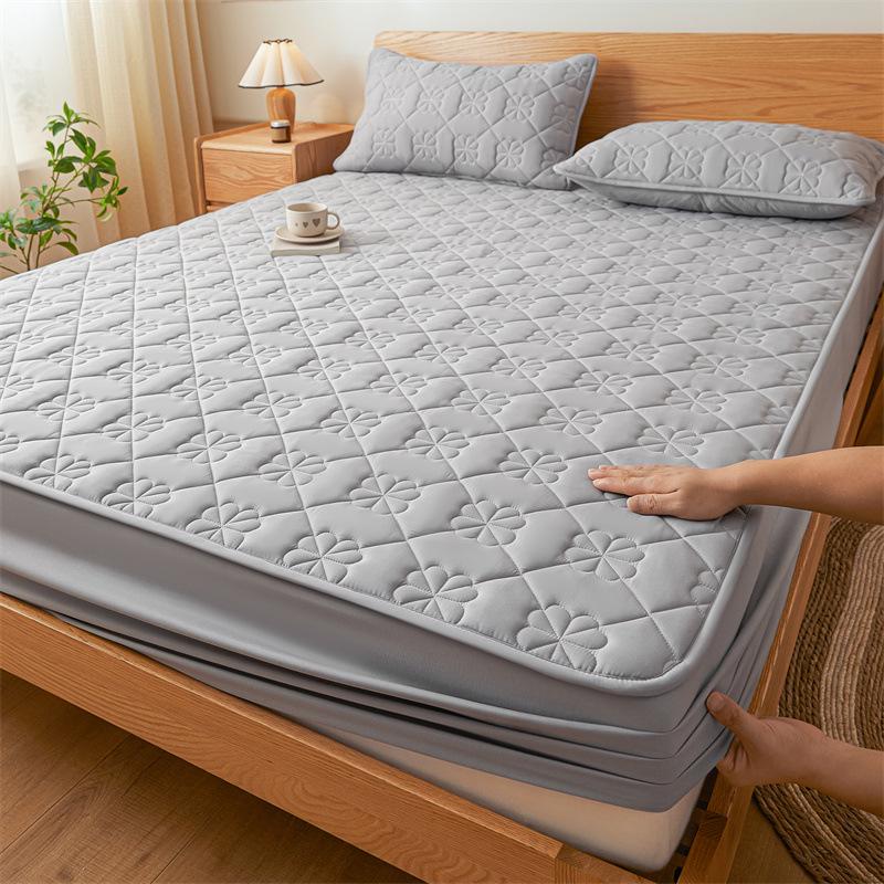 Class A Waterproof Quilted Mattress Protector - Double Bed, Breathable & Anti-Wetting Bedspread