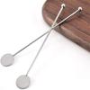 5Pcs Stainless Steel Cocktail Drink Mixer Bar Stirring Mixing Sticks Muddler Ladle Stirrer Swizzle Sticks Coffee Stirring Sticks