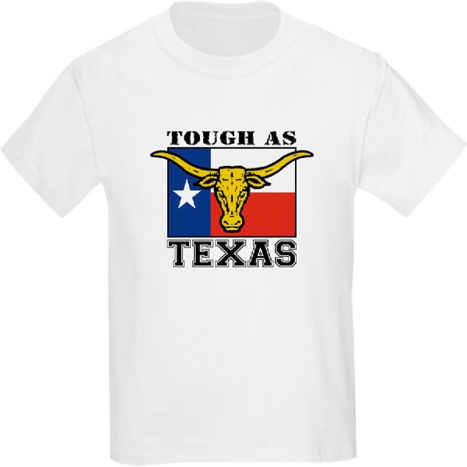CafePress Tough As Texas Kids T Shirt Youth Kids Cotton T-Shirt XXXXXL белый