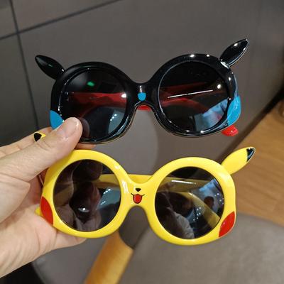 Kinder Sonnenbrille Polarisiert Baby Silikonbrille Niedlich Pikachu Persönlichkeit Trendig Jungen und Mädchen Sonnenbrille UV-Schutz