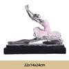 Elegant Resin Ballet Girl Figurine – Abstract Dance Art Home Decoration
