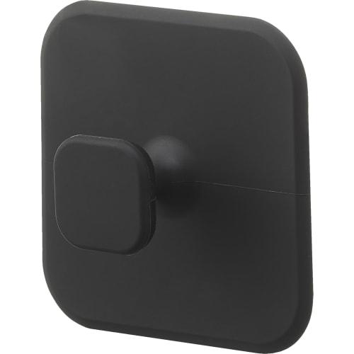 Yamazaki Magnetic Sanitary Silicone Sponge, Black, W7.5 x D7.5 x H3cm, Tower, Floating Storage, for Bathroom Sinks and Cleaning, Product Number: 1843