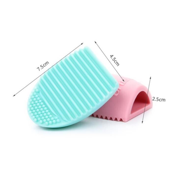 Nouveau Nettoyage Maquillage Gant Brosse de Lavage Laveur Conseil Cosmétique Brosse oeuf Bleu