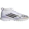 Adidas F50 League TF Mid Comode Versatili Antiscivolo Resistenti Scarpe da Calcio per Bambini Scarpe da Calcio per Bambini Bianco Platino JI3550