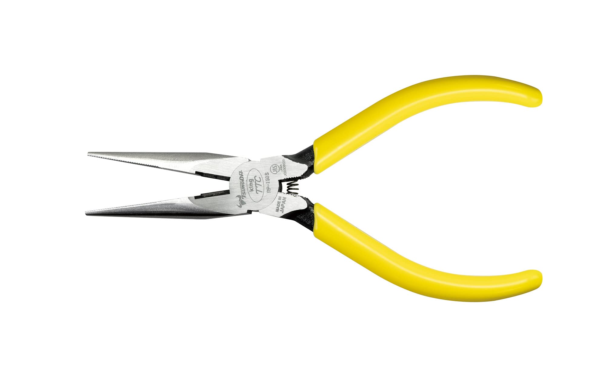 

TSUNODA king TTC Long Nose No Spring Yellow Pliers, Hole, Attached, 150mm, RP-150S, жёлтый
