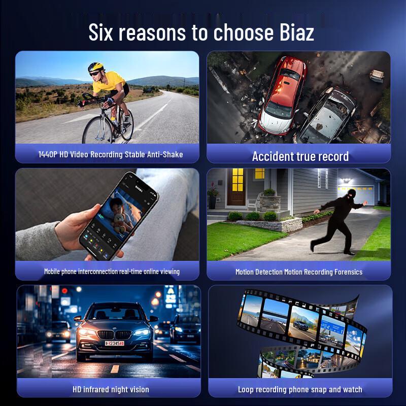 Portable 2K Action Camera with Night Vision