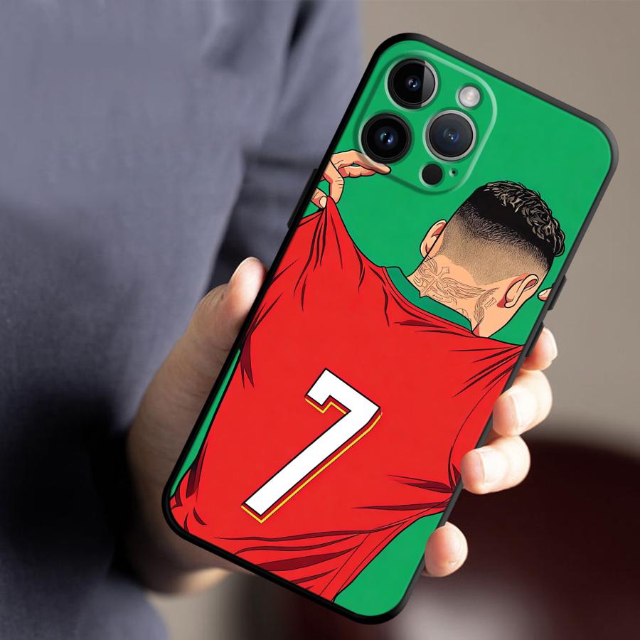 Funda Phone Cover Phone Case for Apple iPhone 17 Pro Max XR XS MAX 12 15 Pro 7 8 17e Air 13 14 16 11 Football Number