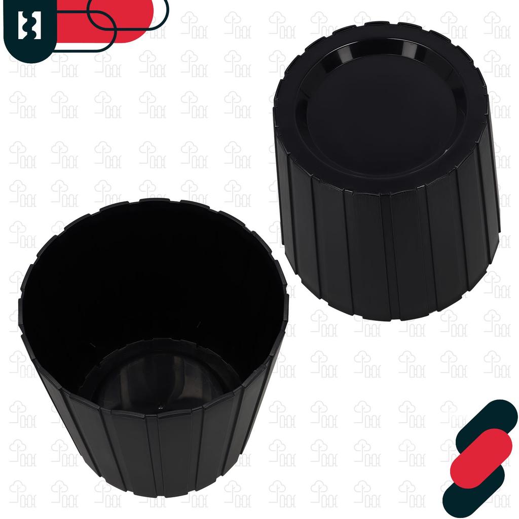 Plastic Flower Pot for Flowers and Herbs on the Balcony or Terrace, Anthracite, 29cm
