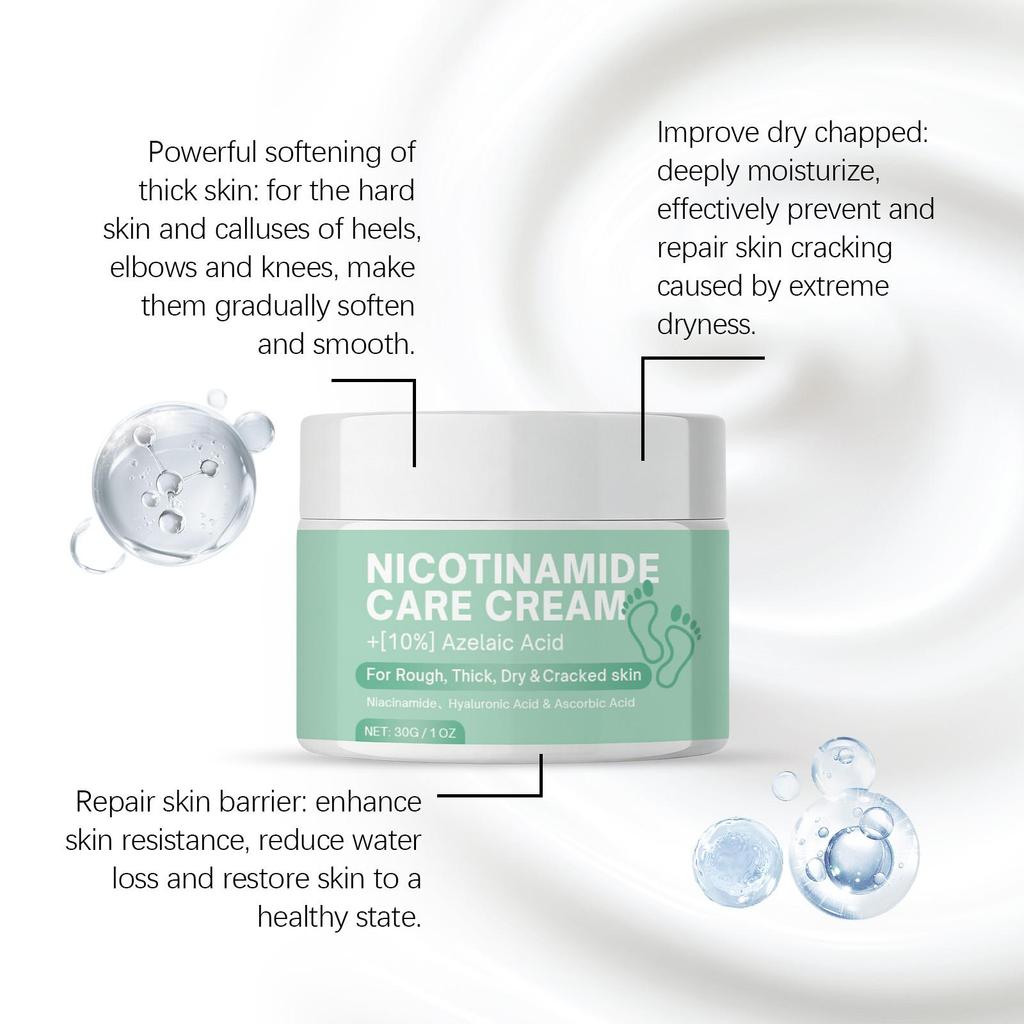 AMZ Nicotinamide Foot Care Cream Moisturizing, Softening, and Elasticizing for Daily Hydration and Smoothness of the Feet.