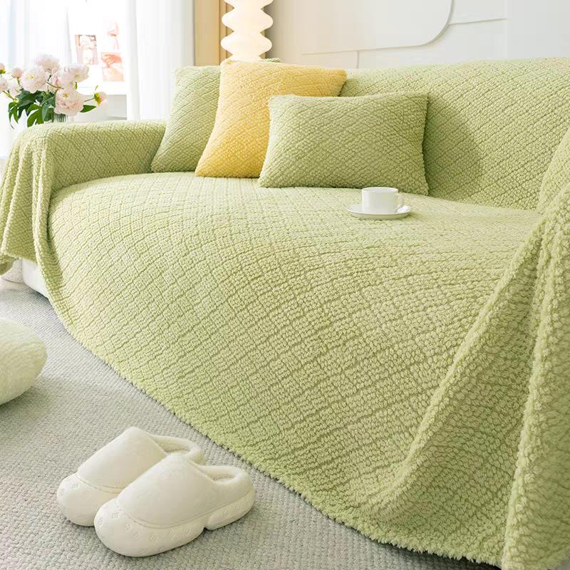 Thick Plush Sofa Cover Autumn and Winter High-end Sofa Cushion Anti-cat Scratch All-purpose Velvet Sofa Towel