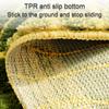 Bathroom Rug Polyester Leaf Shape Non Slip Soft Absorbent Shower Mat for Entryway Patio Bathtub