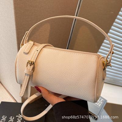 Premium Sense Hand Carry Fashion Pillow Bag Women's 2025 Spring New Simple Shoulder Bag Commuter Shoulder Messenger Bag