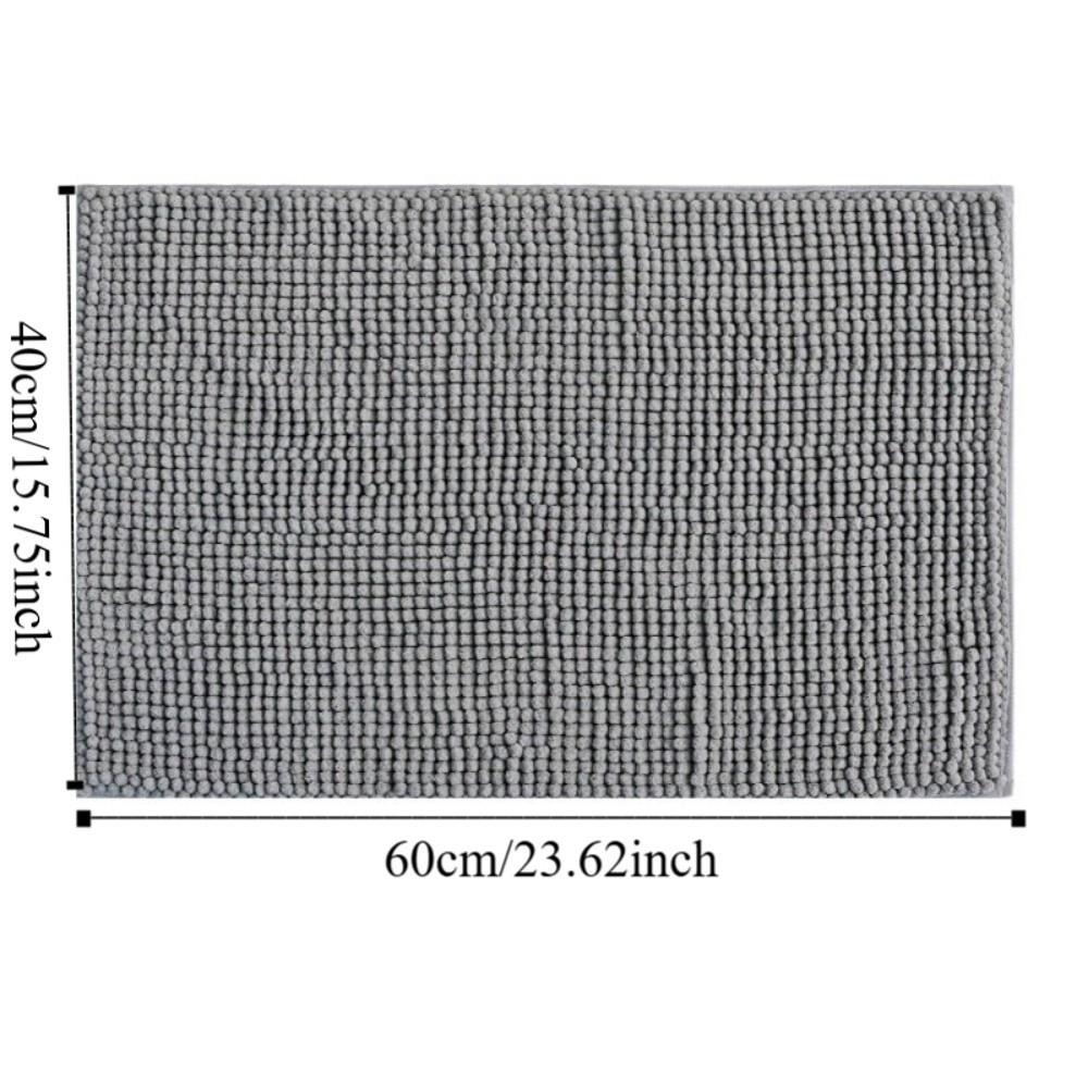 Absorbent Bath Rug Non-slip Living Room Carpets Household Chenille Bathroom Mat  Bedroom